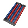 6pcs Socket Organizer 360° Swivel Removable End Cap 1/4 Inch