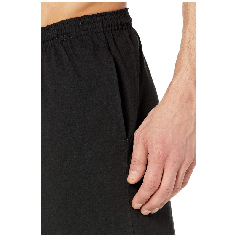 Champion Graphic Jersey Short, Pantalones Cortos Hombre, Negro (Black), M