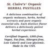 St. Claire's Organics Herbal Pastilles Candy 27 Ounce Bag