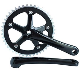 SENQI Cycling Fixed Gear Chain Wheel Crankset Track Cycling Folding Bicycle CNC Bike Parts 170mm Crank 44T