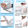 Double Elite 3 Levels Adjustable Folding One Step Stool, Safer