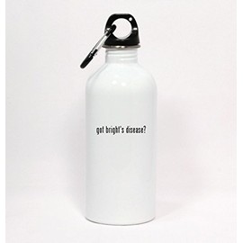 Los Drinkware Hermanos got bright's disease? - White Water Bottle with Carabiner 20oz