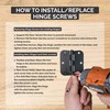 Hinge Outlet Wood Screws, Heavy-Duty Screws for Doors, Cabinets, Furniture