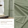 LAMIT Semi Sheer Linen Curtains 45 Inches Long 2 Panels,