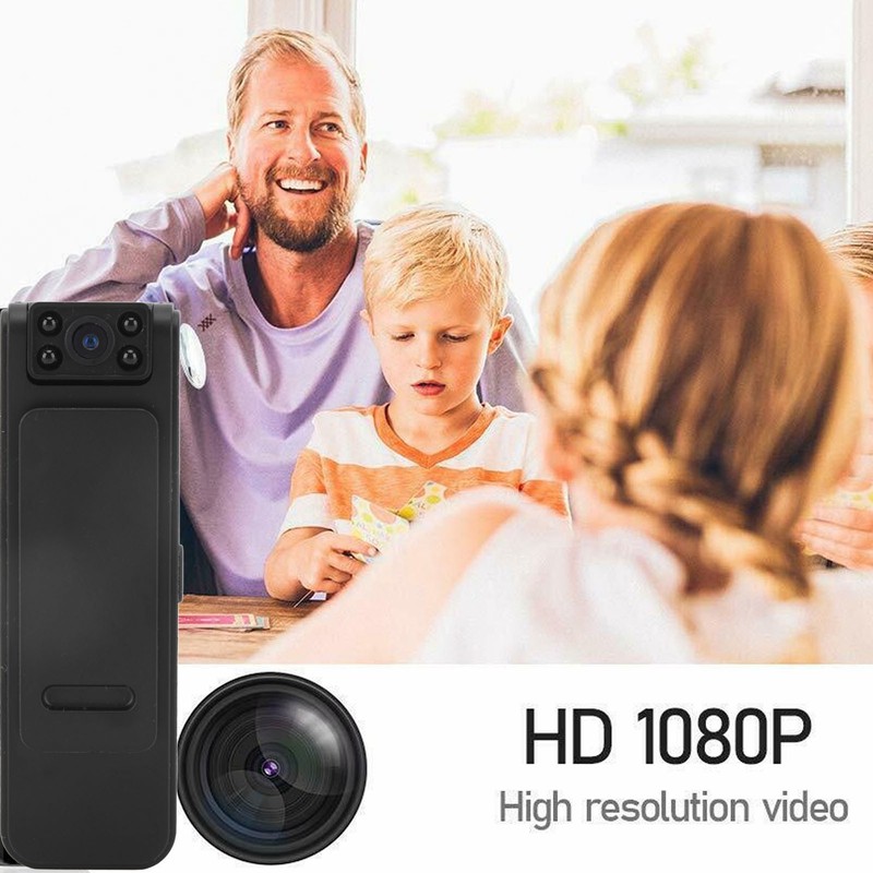 Mini Body Camera Multifunction 1080P HD Infrared Night Vision Back