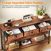 Furologee Long 47" Console Sofa Table with 3 Drawers, Entryway