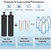 Water Filters Replacement for Berkey, 4 Pack Black Purification Elements
