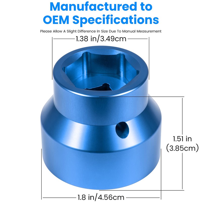 Fuel Filter/Oil Filter Socket 24mm / 36mm Reversible Fuel Filter