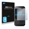 Savvies 6 Pack Screen Protector compatible with Blackberry Classic Q20
