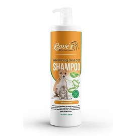 Love's Pet Care Products - Premium Unscented Small Dog and Cat Shampoo - Gentle Natural Shampoo Formula - Cat and Dog Bath Supplies