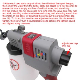 CKPSMS Brand -110V AC Plug Multi-Purpose Spot Cleaning Gun with Adjustable Bend Nozzle: Ideal for Sports Shoes, Crystals, Rocks, Textile Spot Cleaning, and Kitchen Oil Removal (HD-180A)