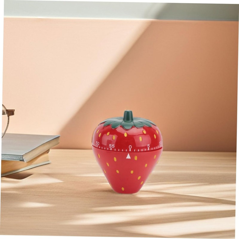 CIYODO Mechanical Strawberry Timer Cooking Baking Helper Large Alarm Shape