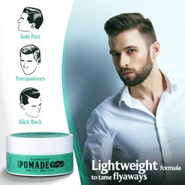 Pomade Edge Control Gel for both Women and Men with Moderate Shine and Firm Hold, Light Styling Hair Wax Paraben Free - 1 pcs, 2.7 fl oz