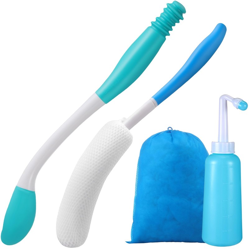 Sunnyray 8 Pcs Toilet Aids Kit for Wiping Include 2