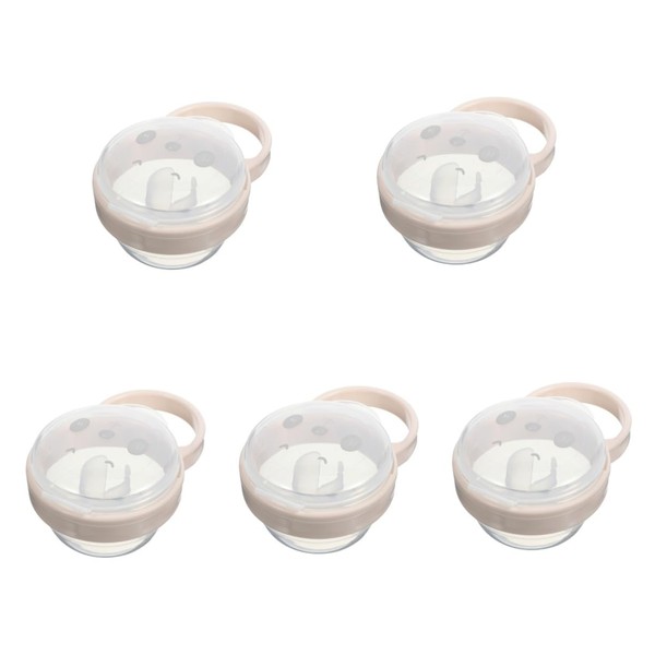 Abaodam 5pcs The Pacifier Storage Box Portable Holder Case for