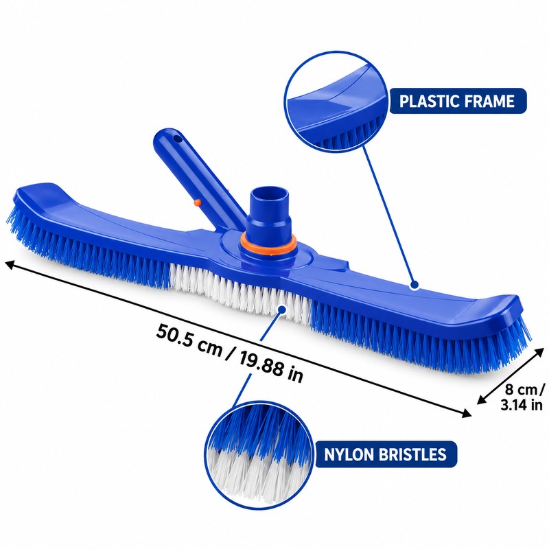 20 Inch Pool Vacuum Brush Head, K-1028 Underwater Suction Cleaner
