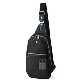 Meden Equipment Men's Body Bag, Sling Bag, denim black, Free size