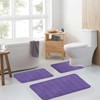 RUN HELIX Lavender Bathroom Rug Set 3 Pieces Ultra Soft,
