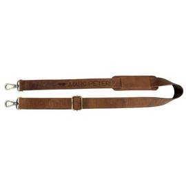 Marc Peter® Leather Bag Strap with Padding for Changing Shoulder Strap for Bags Shoulder Strap Handbag Strap for Shoulder Bag Vintage Genuine Leather Hunter Brown