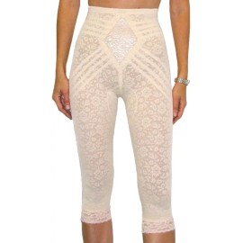 Rago Shapewear Leg Shapping Leggings Extra Firm Beige Pant Liner + Size 40/5XL