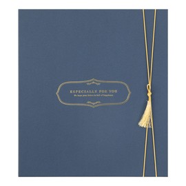 Midori 33266006 Shikishi Color Shikishi with Seal, Boxed, Navy Blue A