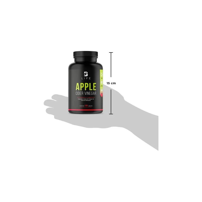 Vinagre De Manzana 180 Cápsulas De 500mg B Life