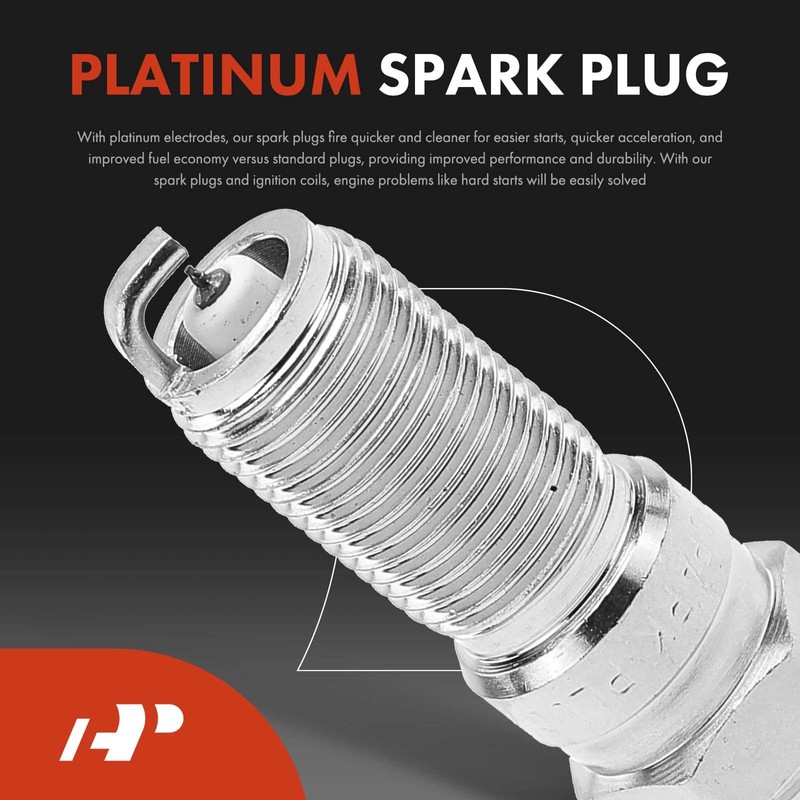 A-Premium Set of 6 Ignition Coil Pack and Iridium Spark