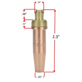 SÜA® - (3 PACK) SÜA® - 3-GPN Propane Cutting Tip - Compatible with Victor Torches. Sizes: 4, 5, and 6 (SMALL TIP SERIES)