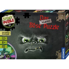 KOSMOS 680794 Story Puzzle: The Little Evil Puzzle, 200 Pieces, Interactive Puzzle Adventure with Scary Fun, Reading - Puzzle - Solve Puzzles, for Children from 8 Years