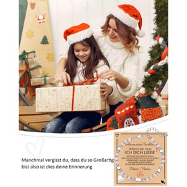 TOLOWOBK Gifts for Girls Women Gemstone Chakra Bracelet Girls Heart Charm Bead Bracelet Healing Stones Beads Bracelets Girls Christmas Birthday Gifts for Daughter Granddaughter Girlfriend Niece,