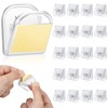 Patelai 20 Pieces Self Adhesive Clips Plastic Tapestry Sticky Spring