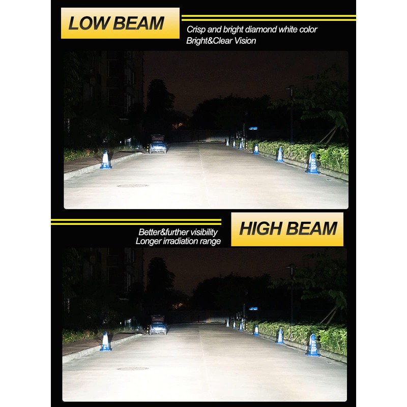 LTONXEN D3S HID Headlight Bulbs, 6000K Diamond White Xenon HID