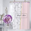 EleCharm 12 Pcs Bling Rhinestones Shower Curtain Hooks Bathroom Rolling