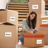 44 Pack Clear Adhesive Pockets, Labels Holder for Storage Bins,