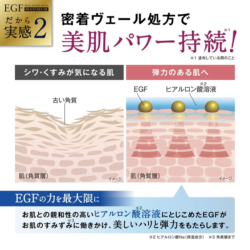 EGF Maximum 3-Piece Set [Solution Serum, 0.7 fl oz (20