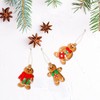 Jagowa Christmas Gingerbread Man Ornament Set - 12 Plastic Figurines