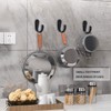 IBosins 15PCS Coat Hooks Wall Mounted Single Prong Robe Hook