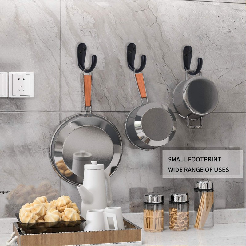 IBosins 15PCS Coat Hooks Wall Mounted Single Prong Robe Hook
