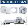 Hasp with Combination Lock Security Hasp with Lock 1 Piece