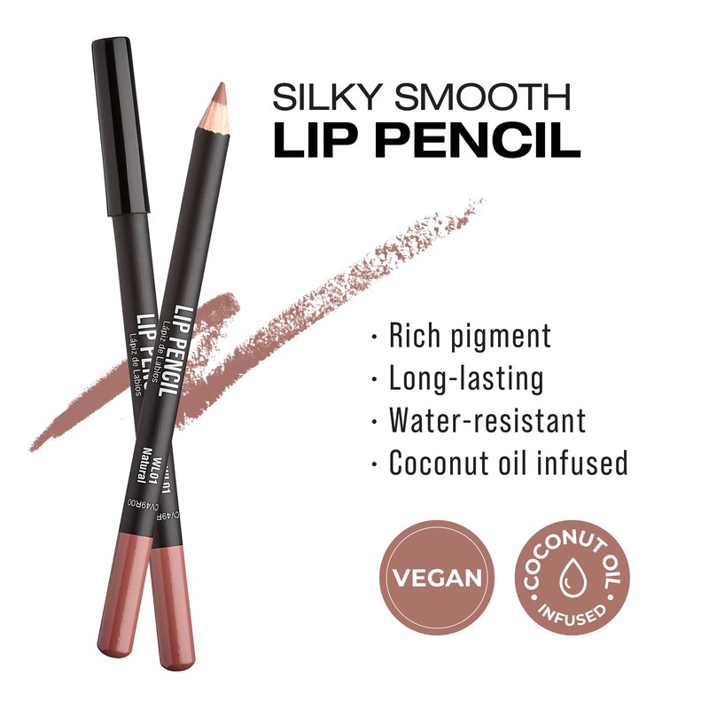 Kiss New York Professional Slim Long-Wear Lip Liner Pencil, Matte