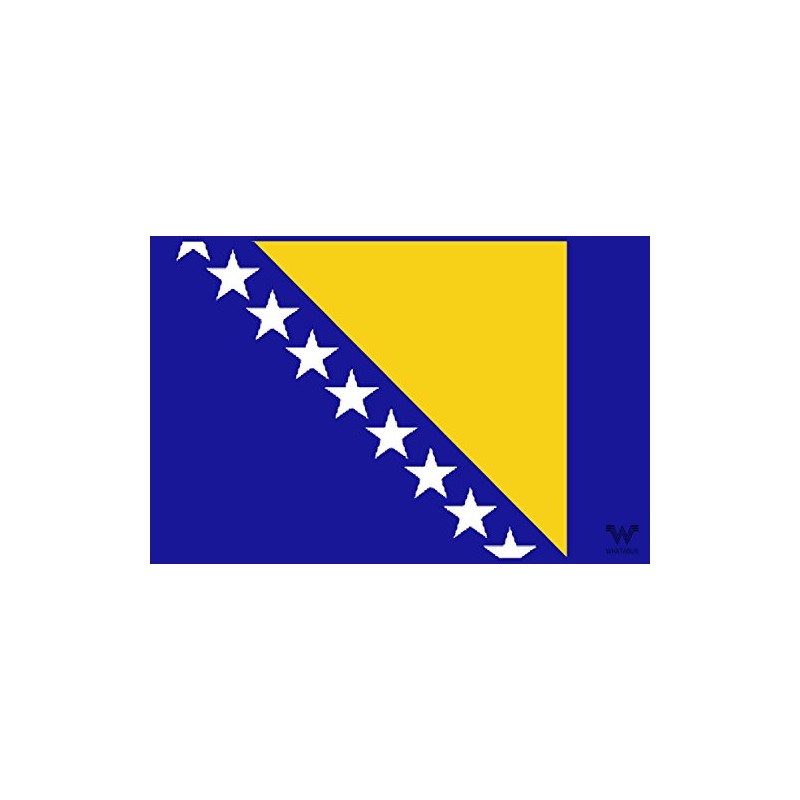 Bosnia and Herzegovina Flag Sticker 8.5 x 5.5 cm