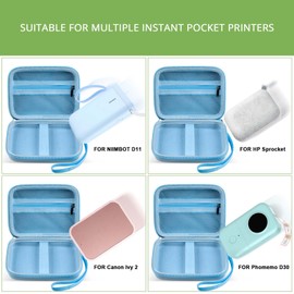 Case Compatible with NIIMBOT D11 Label Maker Printer, for Phomemo D30 for Canon Ivy 1/2 for HP Sprocket Mini Instant Photo Printer & Label Paper Accessories- Box Only