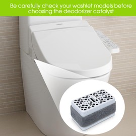Deodorizer Filter for Toto Washlet THU9476 Deodorizer Cartridge Catalyst Replacement for S300 S350E C100 C200 S500E SW2044 K300 SW573 SW2034 SW3056,THU9476 Bidet Filter Cartridge for Toto Washlet