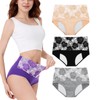 FHTECO High Waisted Underwear for Women Full Coverage Cotton Panties