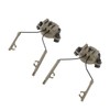 2Pcs Suspension Headset Bracket Helmet 19‑21mm Rail Adapter Rotatable Headphones