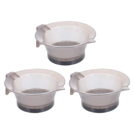 Minkissy Pack of 3 Plastic Hair Dye Bowl Salon Hair Colour Mixing Bowl Professional Hair Colour Bowls for Hairdressers Hairdressers