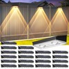 Etetale Solar Fence Lights Outdoor, 20 Pack Warm/Neutual/Cool White Fence