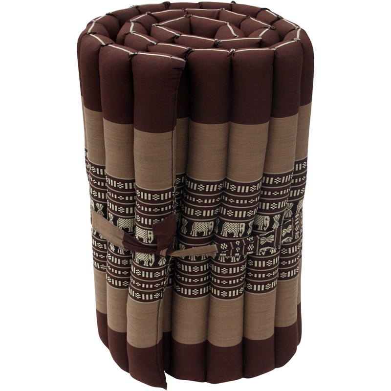 GURU SHOP Rollable Thai Mat, Floor Mat with Kapok Filling