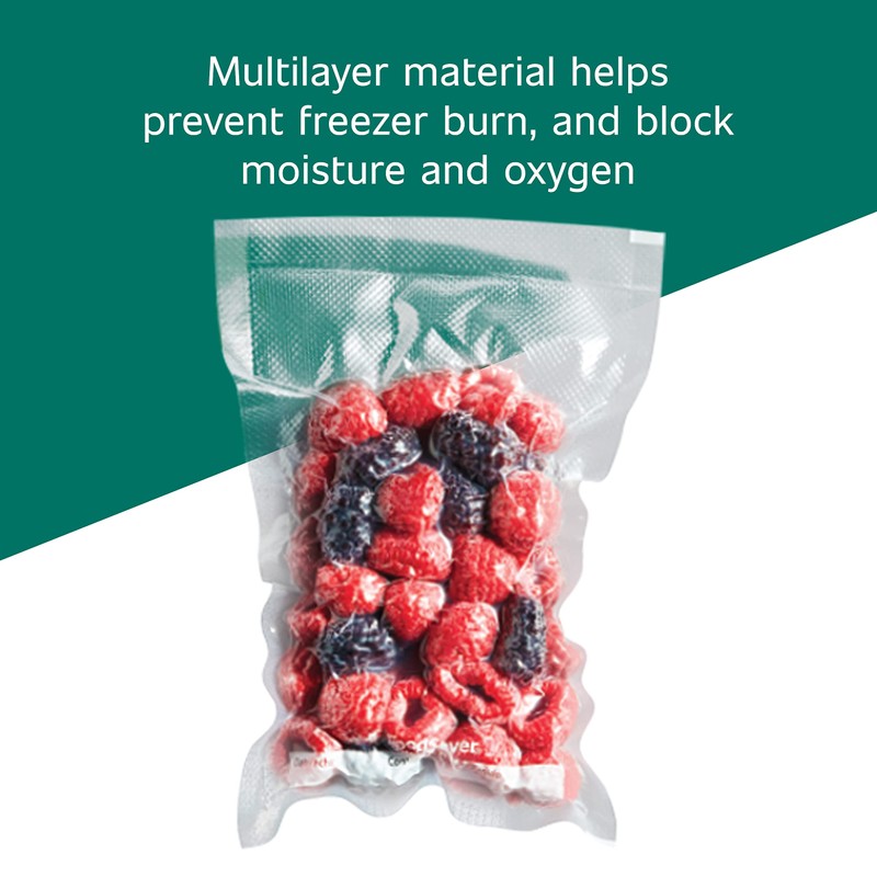 FoodSaver 1-Pint Precut Vacuum Seal Bags with BPA-Free Multilayer Construction
