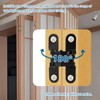 VooGenzek 2 Pieces 60 mm Hidden Cross Hinge, 180 Degree
